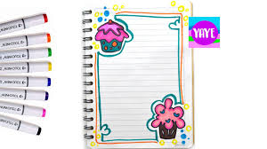 Ver más ideas sobre disenos de unas, bordes, bordes para hojas. Dibujos Yaye Hermosas Tendencias Para Decorar Los Cuadernos Con Margenes Y Gafetes Yaye Facebook