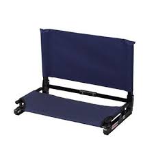Stadium Chair Deluxe Game Changer Folding Canvas Bleacher Seat Navy 2 Pack Stadium Chairs Bleacher Seating Portable Stadium Seats
