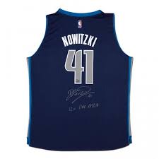 Buy dallas mavericks basketball jerseys and get the best deals at the lowest prices on ebay! Dirk Nowitzki Autographed Inscribed Dallas Mavericks Blue Alternate Adidas Swingman Jersey