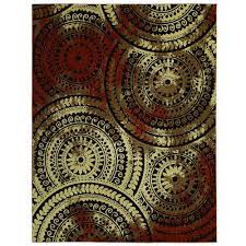 Ковер spiral medallion от home decorators collection. Home Decorators Collection Spiral Medallion Brown 9 Ft X 13 Ft Area Rug 25388 The Home Depot