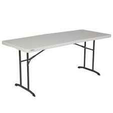 Lifetime Fold In Half Folding Tables 6 Foot 80264 Almond Color 12 Pack Folding Table Table Lifetime Tables