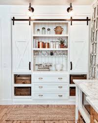 I Like The Idea Of Sliding Barn Door Cabinets To Hide Coffee Bar Kitchen Barn Doors Kitchen Pantry Design Home Decor Kitchen