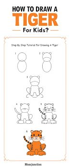 Want to learn how to draw a tiger easy?watch this entire video as we show you step by step sketch for a cute tiger drawing.we guarantee you'll be better at d. How To Draw A Tiger Step By Step For Kids Tiger Drawing For Kids Tiger Kids Draw A Tiger For Kids