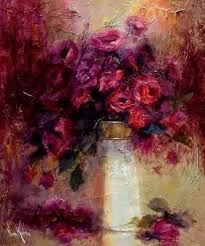 Art Spiritual Quest By Artist Nora Kasten July 2010 Floral Oil Paintings Flower Painting Oil Painting