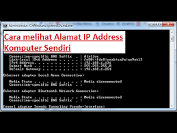 Cara Melihat Ip Komputer Dari Cmd Youtube