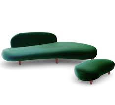 Freeform Sofa Ottoman Organic Sofa 80s Furniture Green Furniture