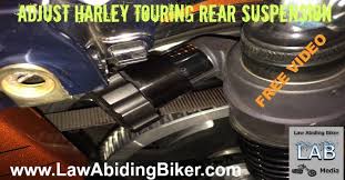 Adjust Harley Davidson Street Glide Touring Rear Suspension