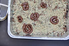 Put 3 unwrapped tootsie rolls in microwave safe dish and heat until softened. Kitty Litter Cake All Things Thrifty