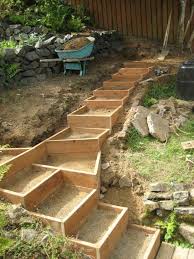 Ein garten am hang stellt in den meisten fällen ordentlich viel platz zur verfügung im vergleich treppen und mauert benötigen statisches fachwissen und sollten bequem, sowie gerecht gebaut. 17 Boschung Ideen Gartentreppe Garten Garten Landschaftsbau