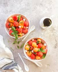 Salade De Melon Pasteque Et Sirop De Basilic Cuisine Moi Un Mouton