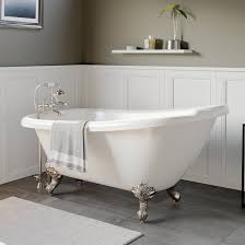 Seating dimension (measures lower body room) and inside dimensions (measures shoulder room). Cambridge Plumbing None 61 X 28 Clawfoot Soaking Bathtub Reviews Wayfair