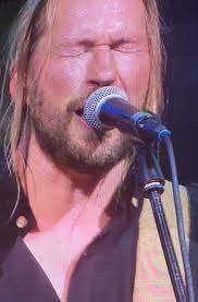 Kiwi musicians Lily Rose Shaw (Saxophone) and her brother Fabian Hunter  (bass) playing at the 2023 Montreux Jazz Festival with the Australian band  'Teskey Brothers'