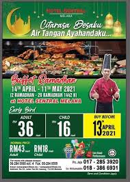 The following are the timetable for imsak and iftar timings for all states in malaysia and singapore, for the month of ramadhan 2019 equivalent to 1440 hijri as a guide for muslims. Senarai Buffet Ramadhan Melaka 2021 Lokasi Harga