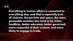 To give some coherence to the many developments that make up our species' retreat from violence, i group them into six major trends. The Better Angels Of Our Nature By Steven Pinker Quotes And Excerpts Iperceptive