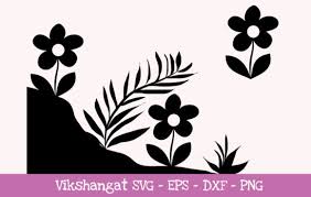 Download Flowers Silhouette 3 Graphic By Vikshangat Creative Fabrica PSD Mockup Templates