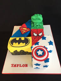 Avengers Superman Batman The Hulk Spiderman And Captain America Cake Avengers Birthday Cakes Superhero Birthday Cake Avengers Birthday