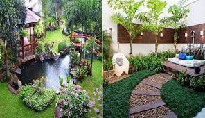 Taman akan terlihat sangat menarik hati apabila penataannya diatur dengan sangat rapi. 25 Inspirasi Taman Halaman Rumah Yang Bikin Sejuk Wow Menariknya