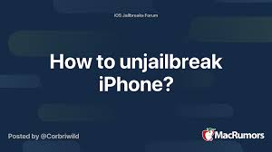 How to unjailbreak / remove electra 1131 jailbreak without upgrading to ios 11.4.1? How To Unjailbreak Iphone Macrumors Forums