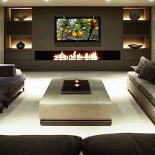 Can i mount my tv over my fireplace? Modern Mansions Modernmansions Super Classy Instagram Photo Websta Living Room With Fireplace Home Theater Rooms Fireplace Design