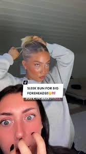 Sleek Bun Big Forehead