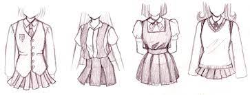 I've noticed that anime clothing folds tend to be quite sharp and 'unnatural'. Cute Animie Outfit Drawing Anime Clothes Drawings Anime Outfits