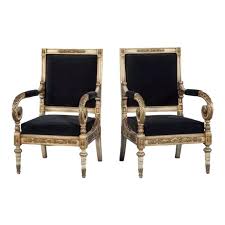 Versace Style Louis Xv Bergere A Pair Club Chairs Louis Xv Chair
