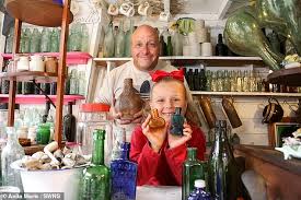 It can be common to find rusted metal in and around bottle dump sites, as they are usually what remains of old barrels and appliances. West Midlands Schoolgirl Is Earning Hundreds Of Pounds Selling Antique Bottles From Shed In Garden Daily Mail Online