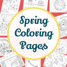 Print flowers, ducks, a butterfly, a caterpillar, a turtle, a bunny, a basket full of eggs, and a page of eggs to decorate. The Best Spring Coloring Pages For Kids