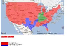 The american football conference (afc) and national football conference (nfc) make up the american national football league (nfl). Nfl Tv Schedule Week 8 Coverage Maps For All Cbs And Fox Nfl Action Bleacher Report Latest News Videos And Highlights