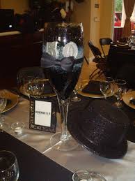 Male 50th Birthday Party Ideas For Men 50th Birthday For A Man With Bow Tie And Top Hat Mens Birthday Party 50th Birthday Centerpieces 50th Birthday Themes