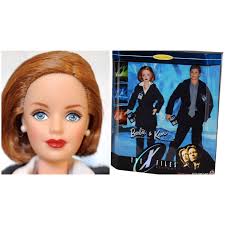 1998 vintage Dana Scully barbie doll HEAD of xfiles set-Mackie