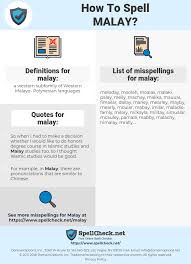 How To Spell Malay And How To Misspell It Too Spellcheck Net
