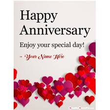 My wife, my life printable. Write Name On Anniversary Greeting Card Image With Name And Photo Frame Create