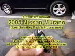 Activating, also known as reprogramming, your nissan keys is a process you can do from the comfort of your own garage since you do have to be in your car for the activation. Locksmith Duluth Ga 2005 Nissan Murano Lost Key Made Programmed Youtube