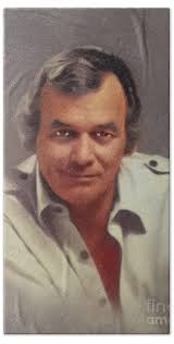 David Janssen, Actor Bath Towel by Esoterica Art Agency