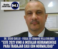 El Dr. Sergio Cuello, Fiscal de Cámara, realizó un balance en RADIO JUNTOS,  sobre los cambios que se registraron en Villa Dolores en el poder judicial,  en parte, producto de la pandemia