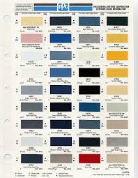 Gm Color Chips Color Chip Selection Paint Color Codes