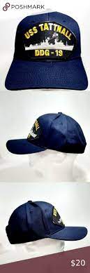 Uss Tattnall Ddg 19 Patch Hat Baseball Cap Adjust Baseball Hats Baseball Cap Cap