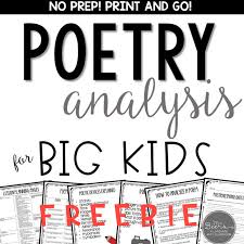 English phonetic transcription worksheet (pdf). Poetry Analysis For Middle School Students