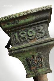 Reclaimed guttering and rain hoppers. Pair Of Reclaimed Cast Iron Dated Rainwater Hoppers