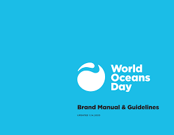 Here is the world ocean day logo in white. Https Worldoceansday Org Wp Content Uploads 2020 02 Wod Brand Manual Compressed Pdf Download 1