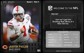 Justin fields has the potential to be the franchise quarterback and be a key part of chicago's dominance in the nfc north for the next decade, i hope that matt nagy and the rest of the bears. Round 1 Pick 11 Justin Fields Qb Ohio State Chicago Bears Nfl