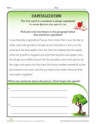Capitalization Rules Sentences Worksheet Education Com 2nd Grade Worksheets Capitalization Paragraph Worksheets