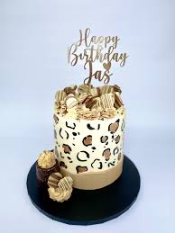 Happy birthday leopard print cake. Leopard Print Cake Animal Print Cake Leopard Print Cake Cake