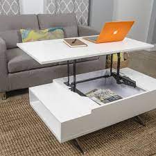 Multifunktionaler Wohnzimmertisch In Weiss Wohnzimmertisch Wohnzimmer Tisch Weiss Couchtisch Mit Schublade