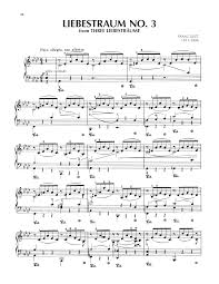 Liebestraum No 3 Dream Of Love Sheet Music Franz Liszt Piano Solo