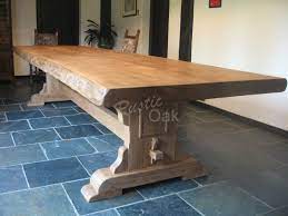 Rustic Oak Bespoke Refectory Table Waney Edges Handmade Oak Dining Table Oak Dining Table Rustic Dining Room