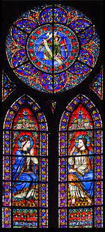 Salve Regina Stained Glass From The Apse Of Notre Dame De Paris Art Stained Stained Glass Stained Glass Art
