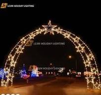 3D LED Christmas Decoration Lights Arch LED Motif Light with ...