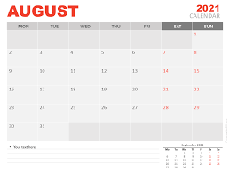 Check spelling or type a new query. August 2021 Calendar For Powerpoint And Google Slides Presentationgo
